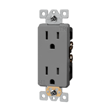 Enerlites Industrial Grade Heavy Duty 15A Decorator Tamper Resistant Receptacle, 5-15R